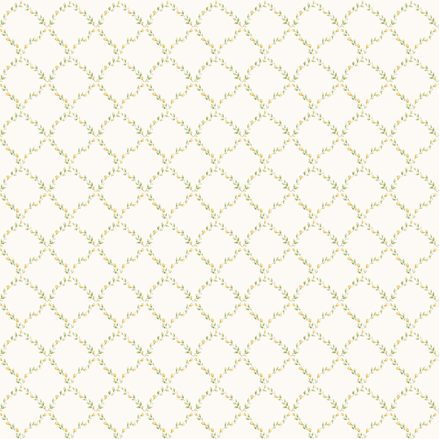 Miniatures 2 Miniature Rose Trellis Design 33' L x 21 W Wallpaper Roll