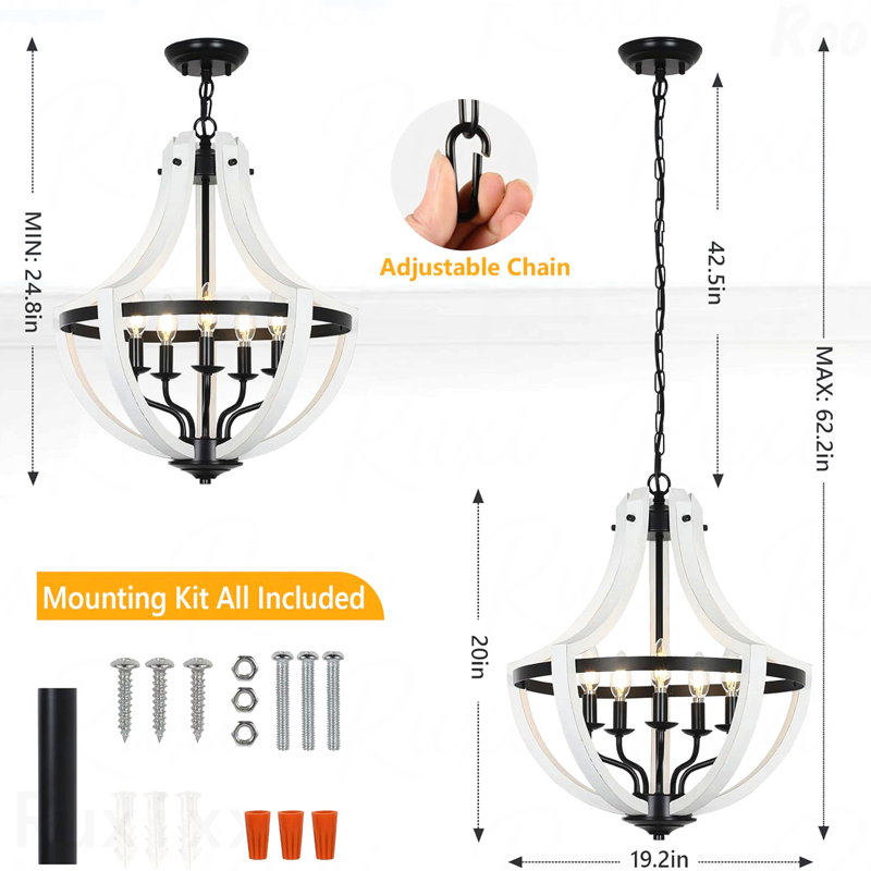 Chandelier - 5-Light Configuration