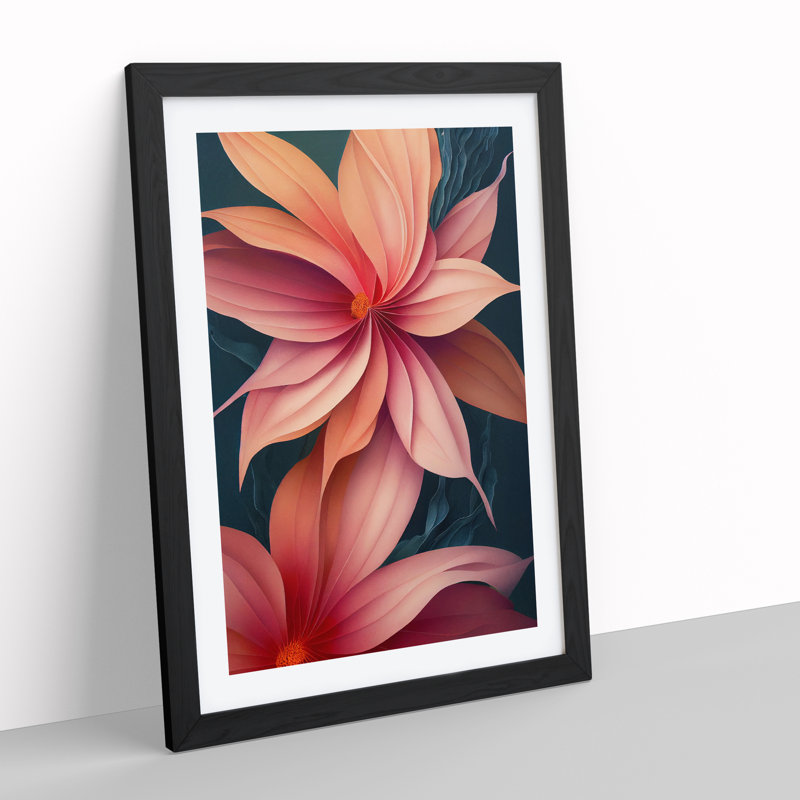 The Desirable Flowers - Framed Print, Black Framed, 64cm H x 46cm W x 2cm D