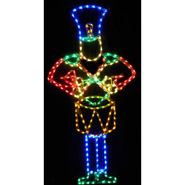 Lori's Lighted D'Lites Santa Claus Large Waving Santa Christmas Holiday  Lighted Display