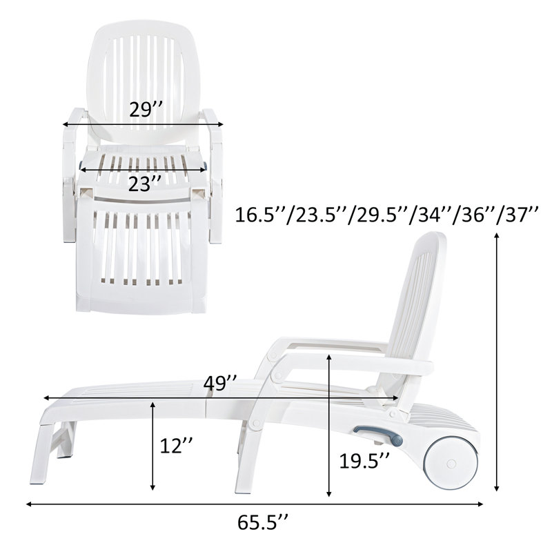 Axil Outdoor Chaise Lounge