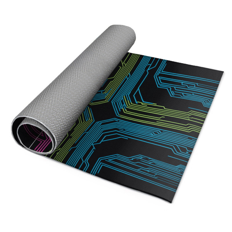 Digital Flicker Indoor And Outdoor Area Rug, Rectangle 5' x 7'