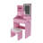 3-Color LED Vanity Mirror with Stool-1741290724