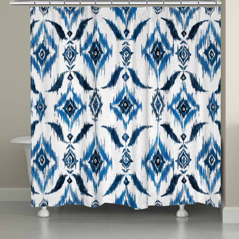 Rideau de douche Indigo Ikat