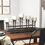 17.90'' H Iron Tabletop Candelabra