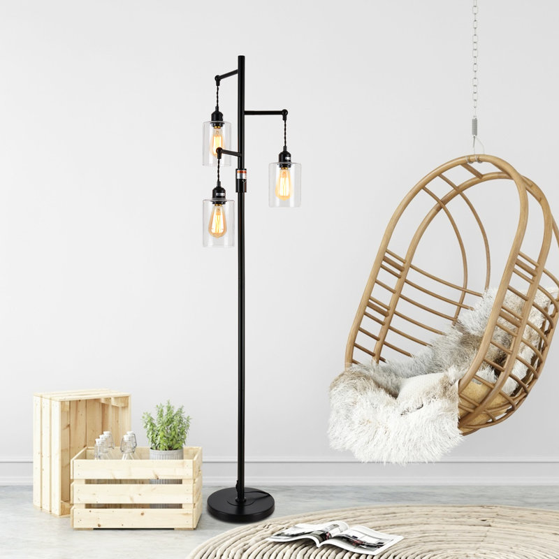 Dimmable 64" Farmhouse Tree Floor Lamp