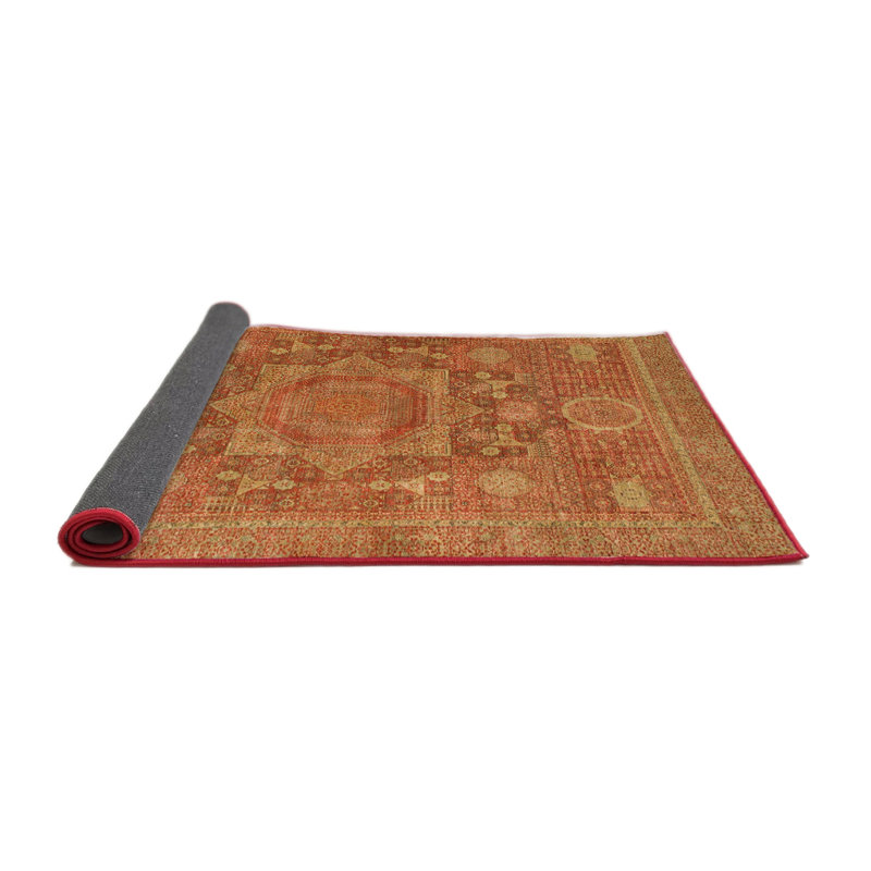 Tapis abstrait moderne 1469, Rond 5 pi