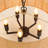 Aarzo 19.7" 5-Light Boho Dimmable Drum Chandelier with Hand-Woven Rattan Shade