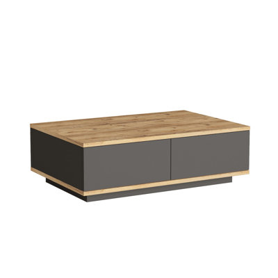Modern Coffee Table, Atlantic Pine & Anthracite, 35.4 x 11.3 x 23.6 inches | 100% Melamine Coated Particle Board, Thickness: 0.7 inches | Sleek Design for Living Rooms & Modern Spaces, Stylish & Durable Finish