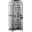 45 Bottle Wrought Iron Wine Rack Jail With Lock