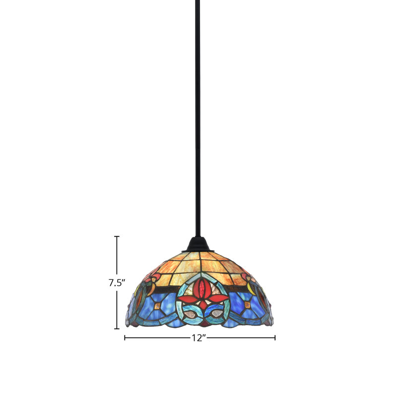 Paramount Stem Hung Pendant, 7.5" H x 12" W