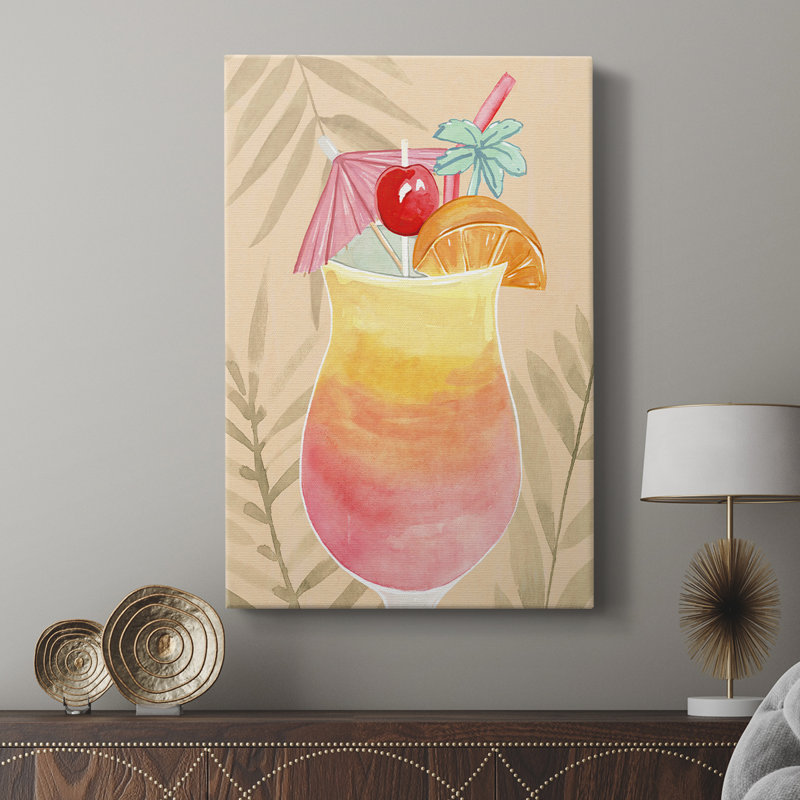 Tropical Cocktail IV - galerie sur mesure, H 48 po x l 32 po