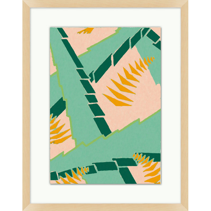 Retro Lithograph Collection 6 - Peinture encadrée sur papier