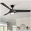 Ventilateur de plafond réversible 56 po avec pales en ABS gris foncé Modern Farmhouse