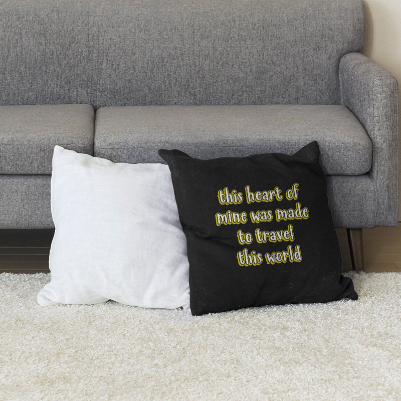 Coussin de sol, 36 po x 36 po, Jaune