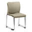 Chaises d'invités empilables luge - paquet de 4 | Siège ergonomique en polypropylène, structure en métal chromé, capacité de 275 lb | Chaises empilables pour salle d'attente, salle de classe, bureau et vestibule-122032666