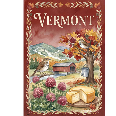 Vermont State Pride Garden Flag 12x18