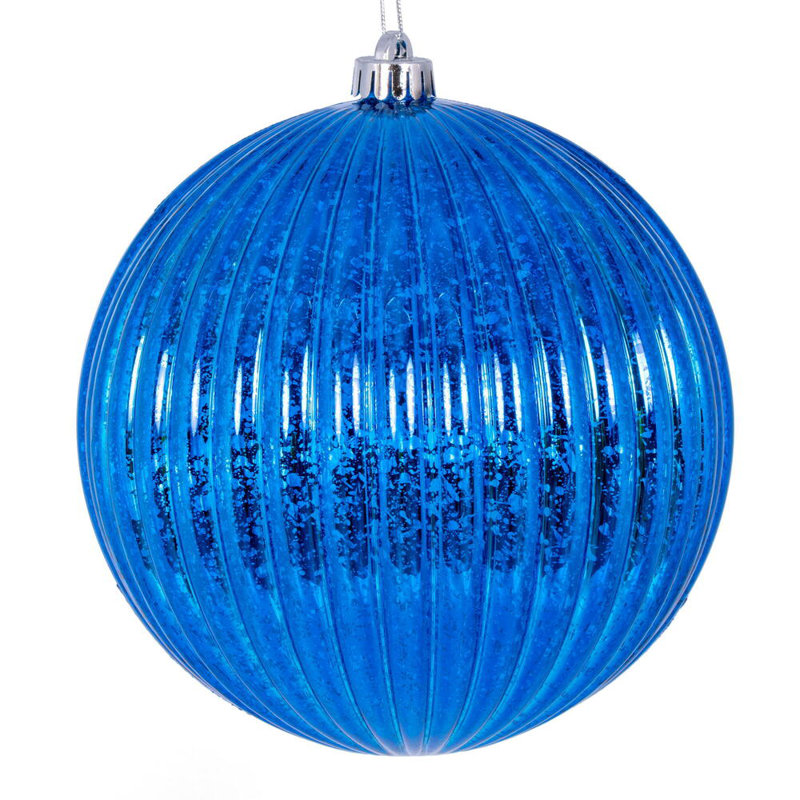 6'' Solid Ball Ornament, Blue