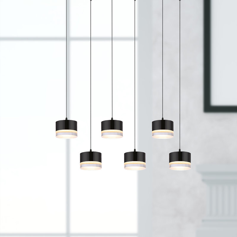 Barnsdall 6 - Light Cluster Pendant, Matte Black