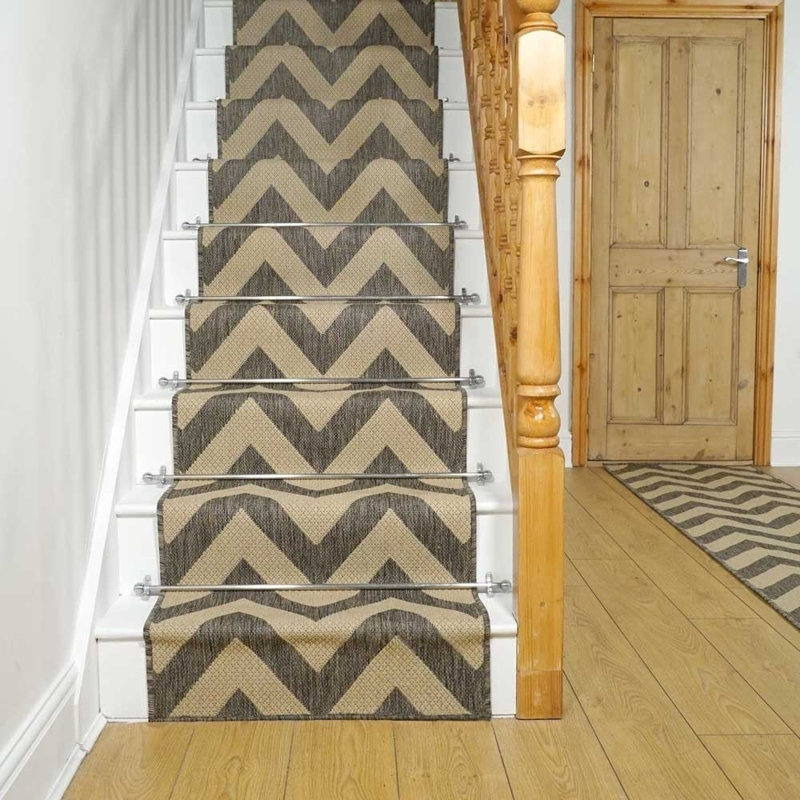 Kimi Chevron Hand Woven Area Rug, Runner 66 x 480cm