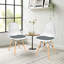 Chaise d'appoint en lin-1365459549