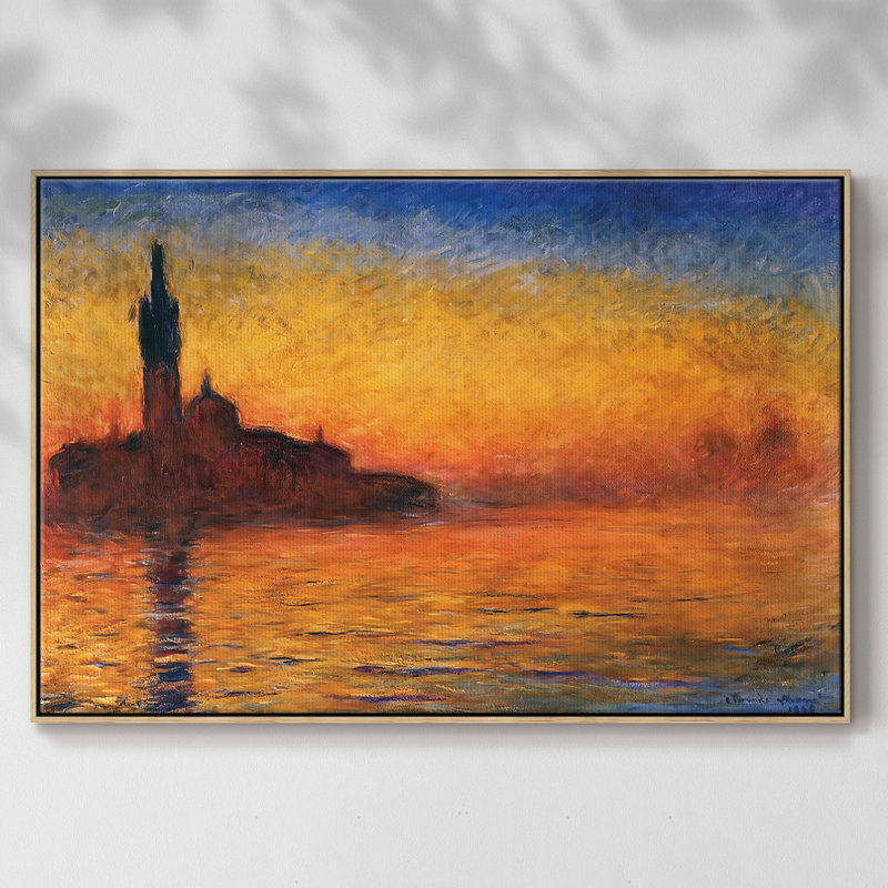 "Twilight, Venice, 1908", reproduction d'art sur toile, Naturel, H 17 po x l 25 po x P 2 po