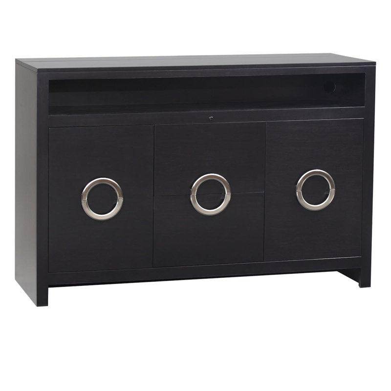 Enclave Unfinished TV Stand for TVs up to 65", Espresso