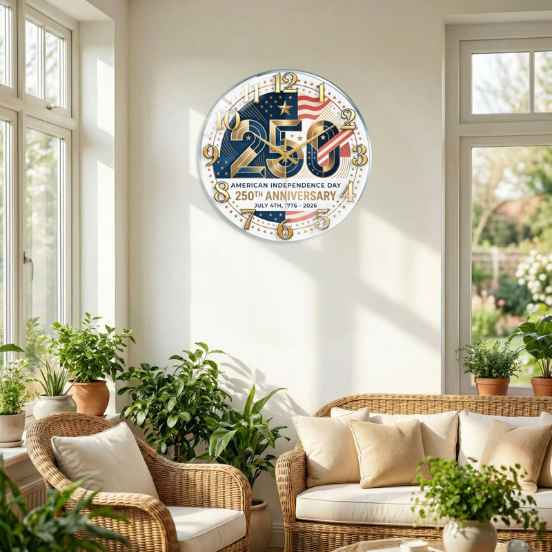 "American Flag USA 250th Anniversary Merchandise", 40 x 40 cm (15,7 x 15,7 pouces)