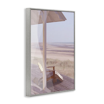Hamptons Beach House Framed Giclee Art by Noah Bay