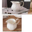 15 pièces de service à thé en céramique anglaise blanche simple, théière, tasses en porcelaine tendre sans support en métal, cuillères assorties, service à thé de l'après-midi