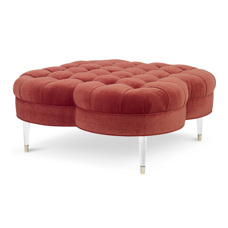 Shamrock Novelty Ottoman, Margaret Tangelo