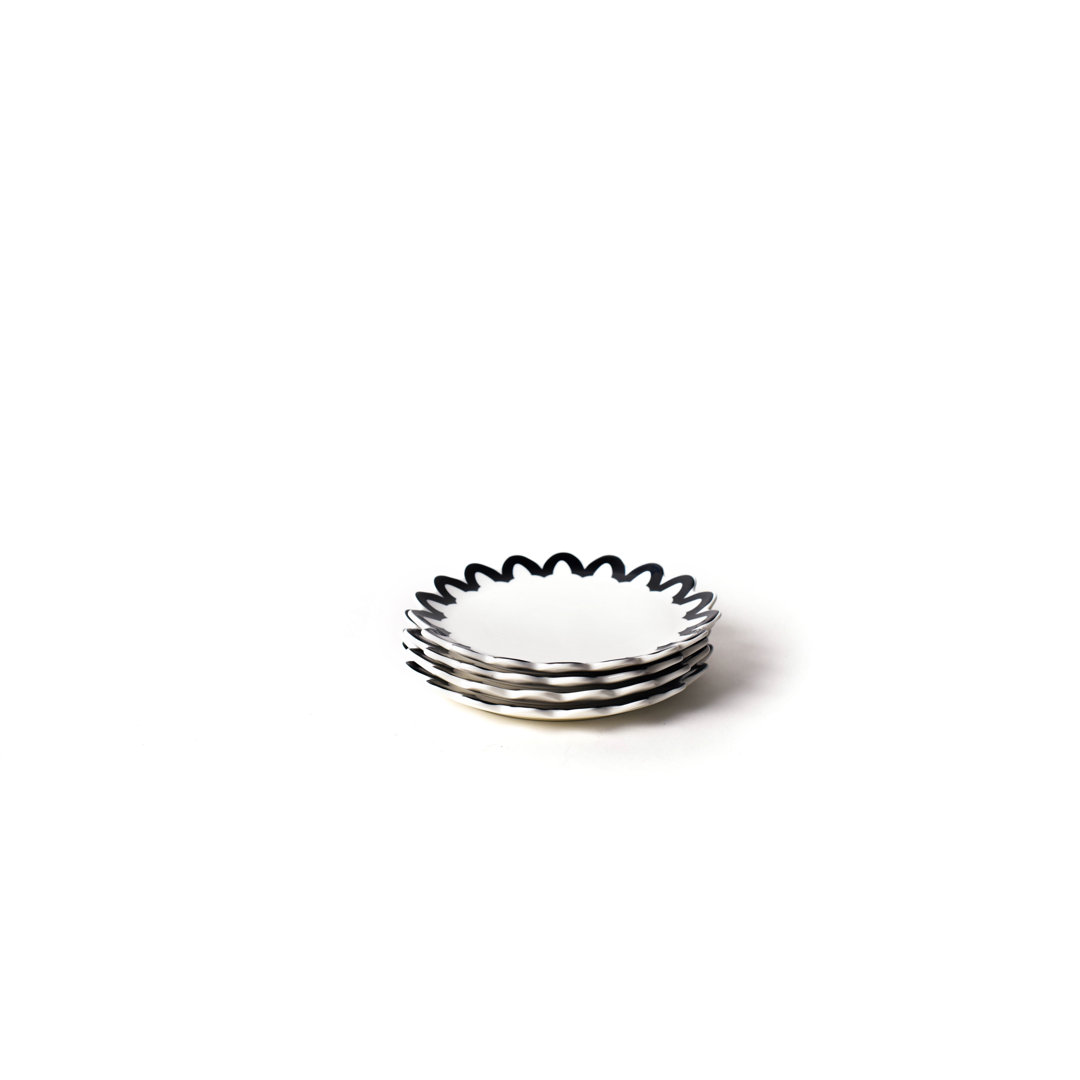 4 Piece Stoneware Dinnerware Set - Service for 4 Coton Colors by Laura Johnson