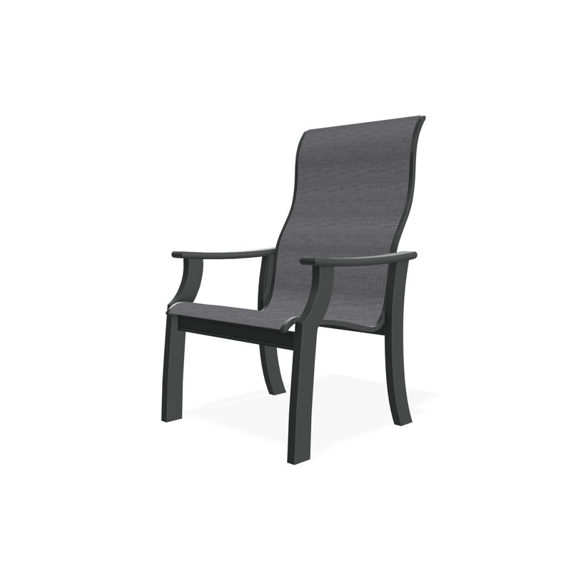 St. Catherine Polymer Outdoor Lounge Chair, Graphite, Destiny Steel