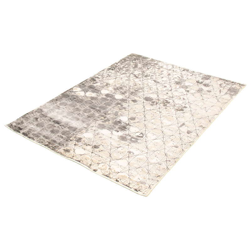 Viscose Geometric Indoor Rug