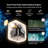 WEMAX Google TV Projector, Netflix Officially Licensed 4K Support, Mini Projector with Wifi and Bluetooth, Smart Movie Projector for Home Theater, 1080P Full HD, MAX 120" Display, Dolby Audio