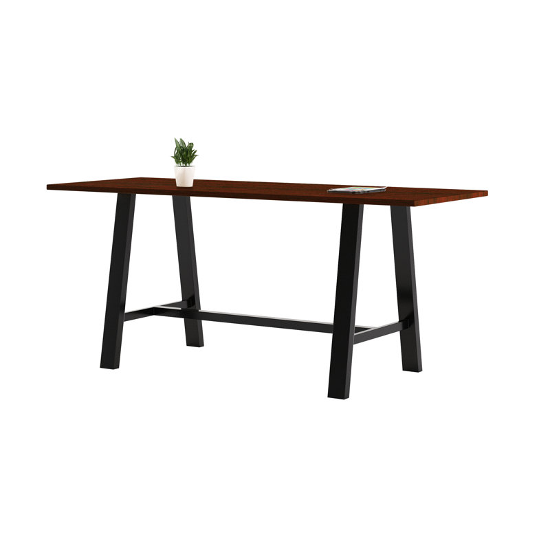 Midtown Solid Wood Breakroom Table, Mahogany, 41" H x 84" L x 36" W