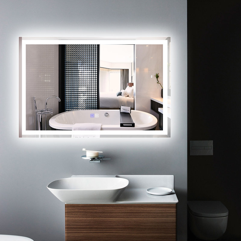 Bilol Glass Flat Wall Mirror, 24" x 36" 