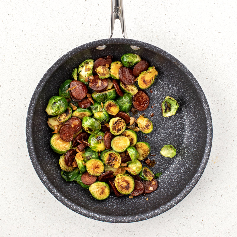 Basalt 10" Black Aluminum Saute Skillet with Ceramic Coating