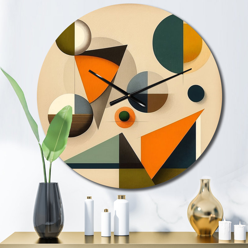 Horloge murale Midcentury Minimal, Moyenne