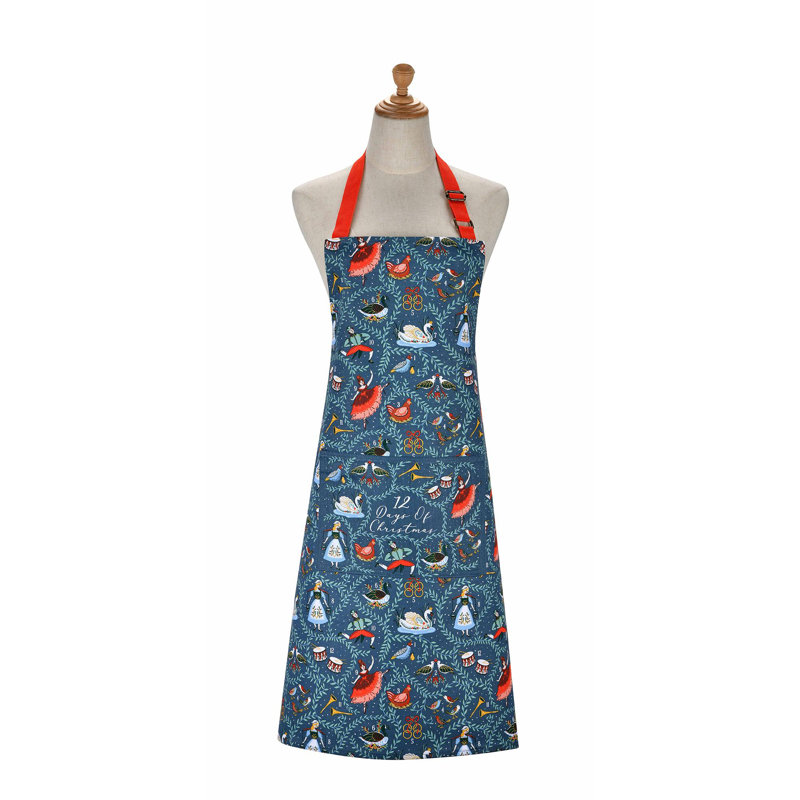 Christmas No Pattern Cotton Bib Apron
