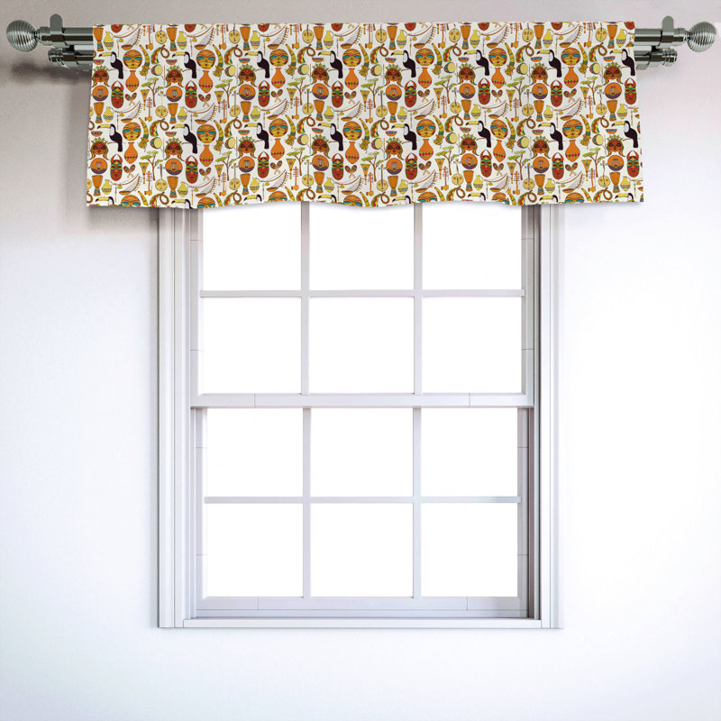 Sateen Ruffled Window Valance