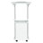 Techni Mobili Sit-To-Stand Rolling Adjustable Laptop Cart With Storage, White-1582513040