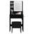 Herdon Solid and Manufactured Wood Lighted Mirror Vanity Set with Stool-2081332378
