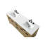 Meuble-lavabo double 72 po en teck miel-314797661-314797651