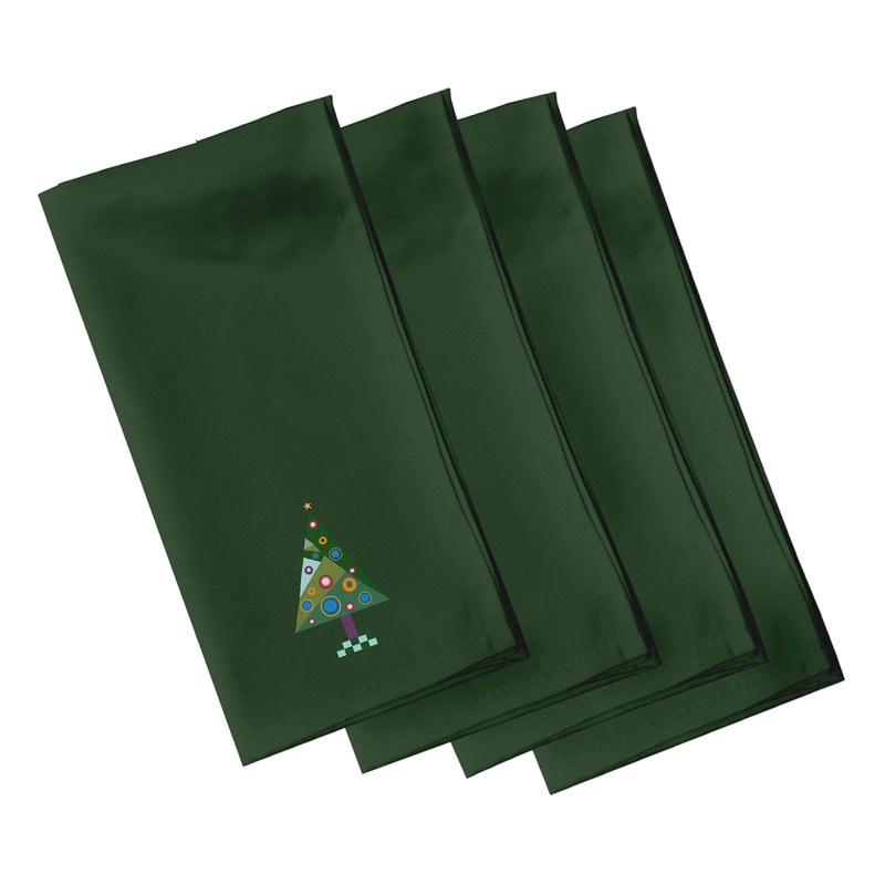 Moorebank Crazy Christmas   Napkins, Dark Green