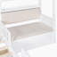 Lit House avec canapé, lit plateforme pour enfants avec deux tiroirs et tablette de rangement