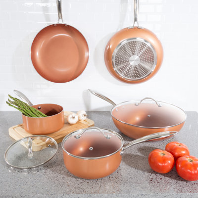 8 - Piece Non-Stick Aluminum Cookware Set