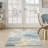 Prismatic Blue Modern Indoor Rug-1934200313