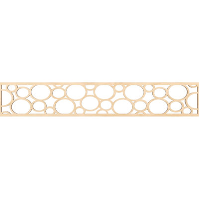 46 5/8"W x 8"H x 3/8"T Hemingway Fretwork Moulding, Birch