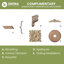 Moulure de teinture pour bois massif WM887-96930601